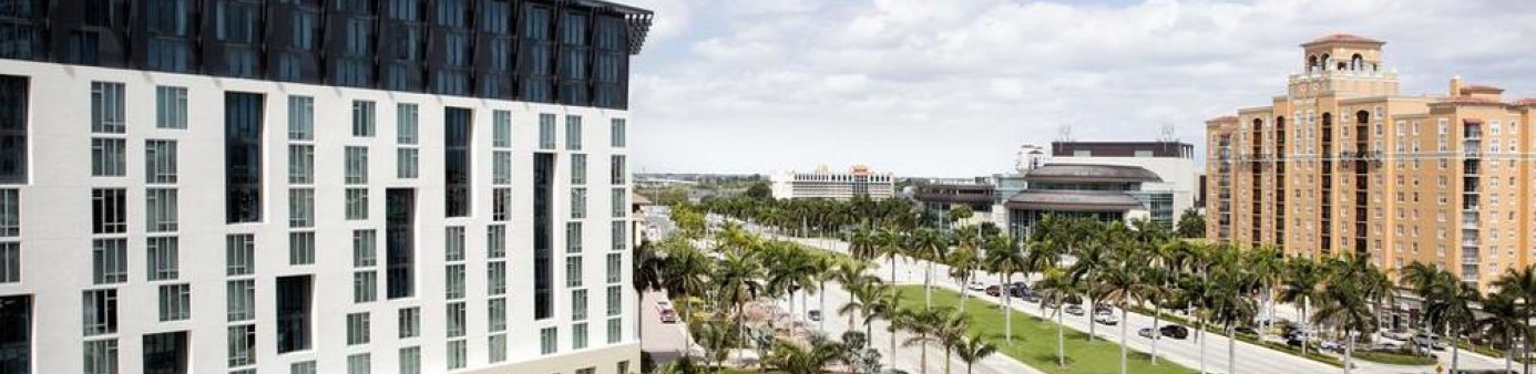 Hilton and Convention Center from Okeechobee Blvd