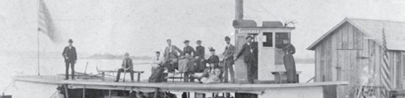 Photograph of La Roseada, a steamboat, once plied the canals between West Palm Beach and the Glades communities. Courtesy Photo